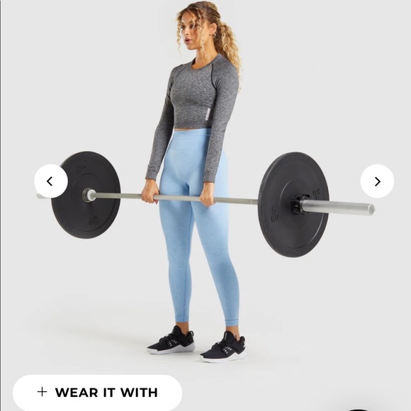 Gymshark ADAPT MARL SEAMLESS LEGGINGS - Picture 3 of 4